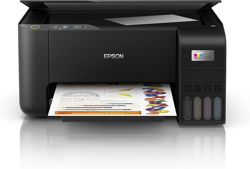 Epson Ecotank L3210 A4 All-in-One Wired Colour Home Inkjet Printers, Black