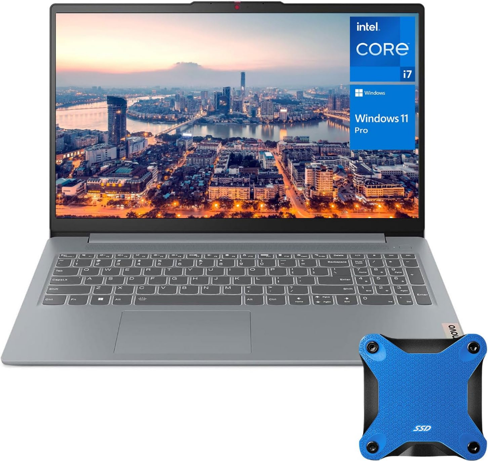 Lenovo IdeaPad Slim 3 Laptop 2024 15.6 inch FHD 1920 x 1080 Intel Core i7-13620H, 10 Cores, Intel Iris Xe Graphics, 16GB LPDDR5, 512GB SSD