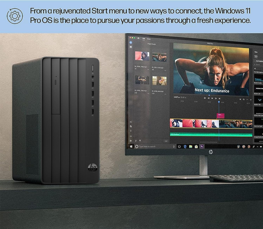 HP Pro Tower 290 G9 Desktop PC | 12th Gen Intel Core i3 | 8GB RAM | 512GB SSD