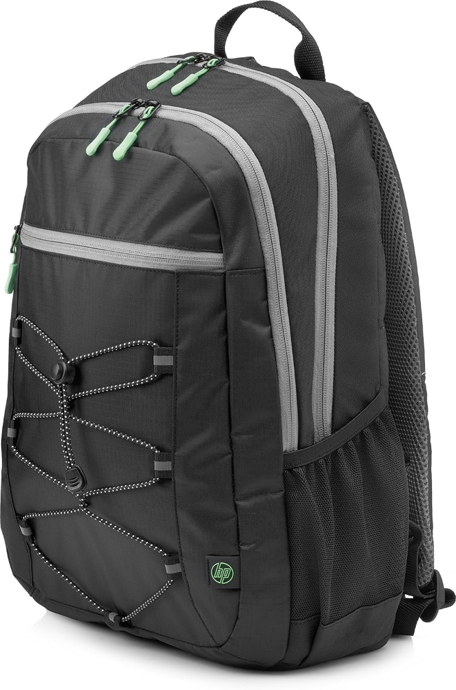 HP 15.6" Active Backpack, Black/Mint Green