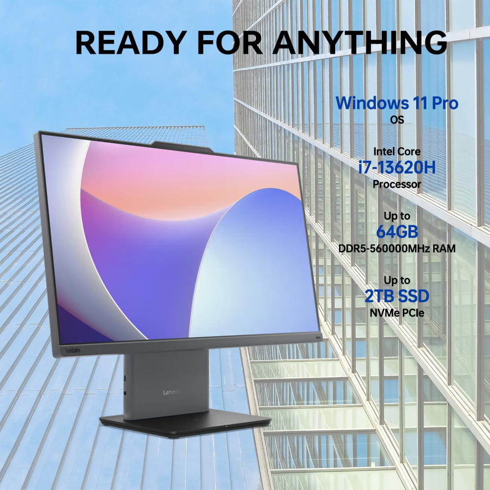 Lenovo ThinkCentre neo 50a 24 Gen 5, Intel Core i7 13620H, 8GB RAM DDR5 5200, 512GB SSD