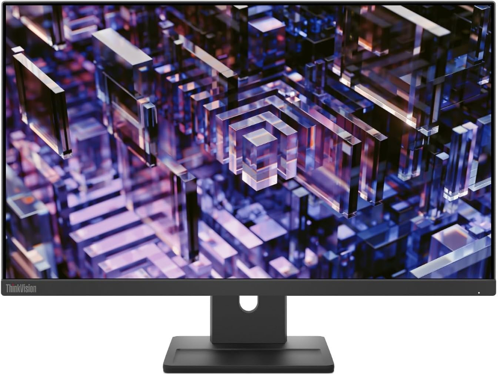 Lenovo ThinkVision E24-30 23.8" FHD Monitor, Integrated Speakers, Tilt/Swivel/Pivot/Height Adjustable Stand, Raven Black Color