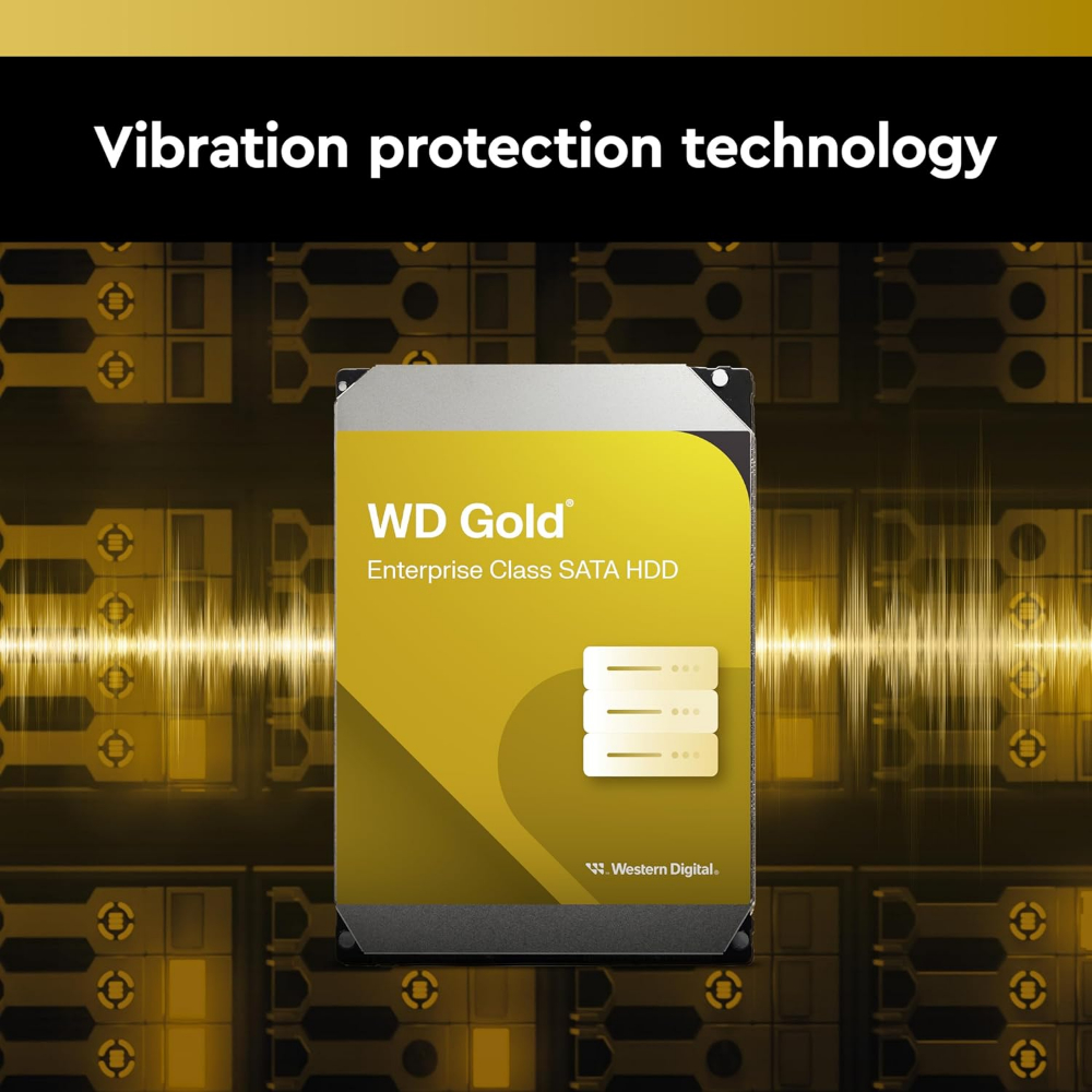 Western Digital 1TB WD Gold Enterprise Class Internal Hard Drive - 7200 RPM Class, SATA 6 Gb/s, 128 MB Cache, 3.5"