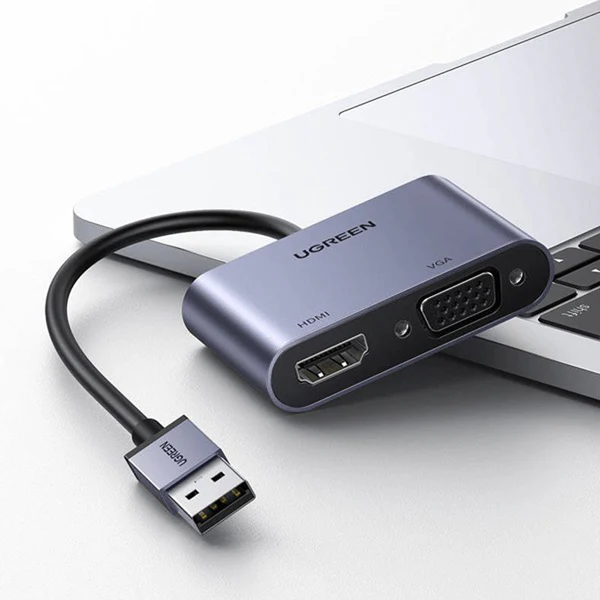 UGREEN USB 3.0 to HDMI / VGA Converter Adapter for MacBook, iMac, PC, Laptop, Desktop Computer, TV, Display Monitor, Projector,