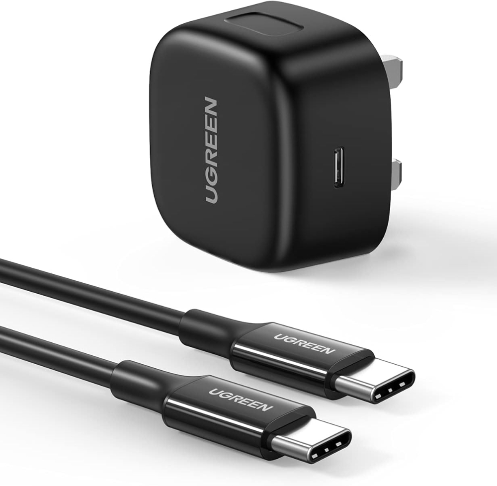 UGREEN 25W USB C Charger Super Fast PD Charger Plug with 2M USB C Cable