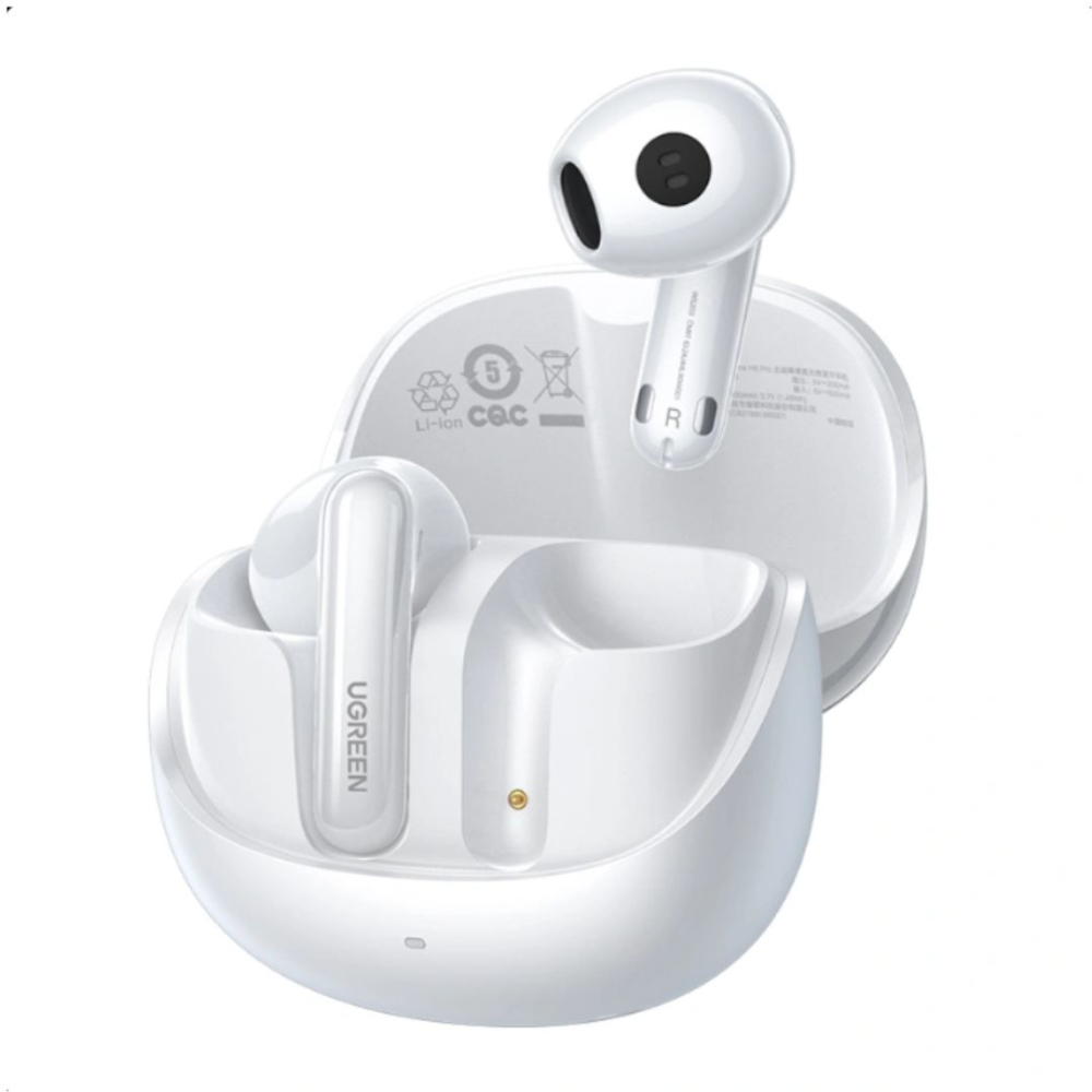UGREEN HiTune H6 Pro Hybrid Active Noise-Cancelling Earbuds White