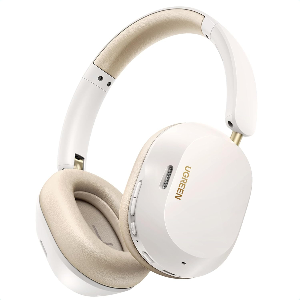 UGREEN Wireless Headphones Hybrid Active Noise Cancelling Bluetooth 5.4 ANC Over Ear Earphone with Hi-Res LDAC & Spatial Sound,Big Bass,EQ in App,75H Playtime