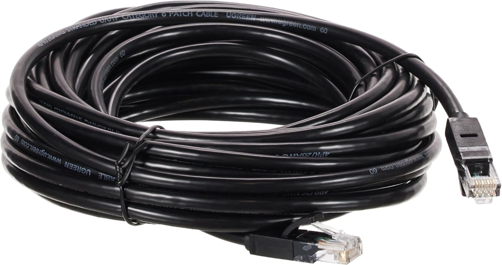 UGREEN Cat6 UTP Ethernet Cable (10m, Black)