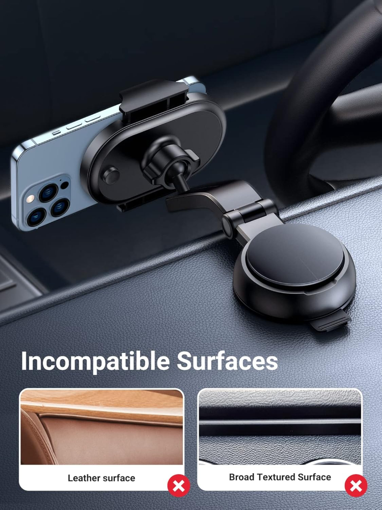 UGREEN Car Phone Holder for Dashboard Adjustable Car Mobile Mount Cradle