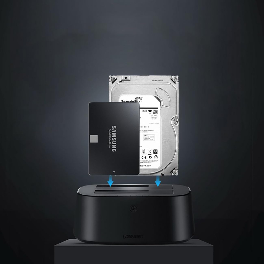 UGREEN USB 3.0 to SATA Dual-Bay Hard Drive Duplicator/Cloner EU