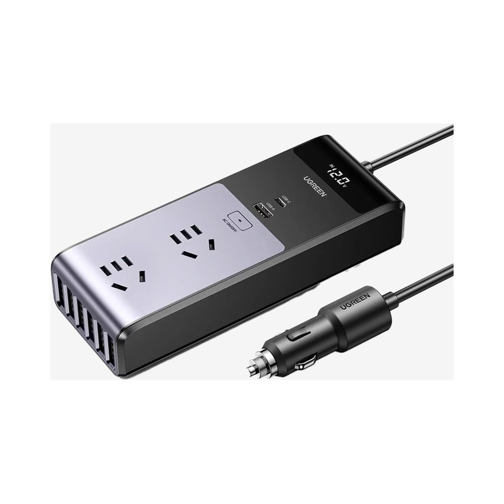 UGREEN 150W DIGITAL CAR INVERTER 220V – 1M