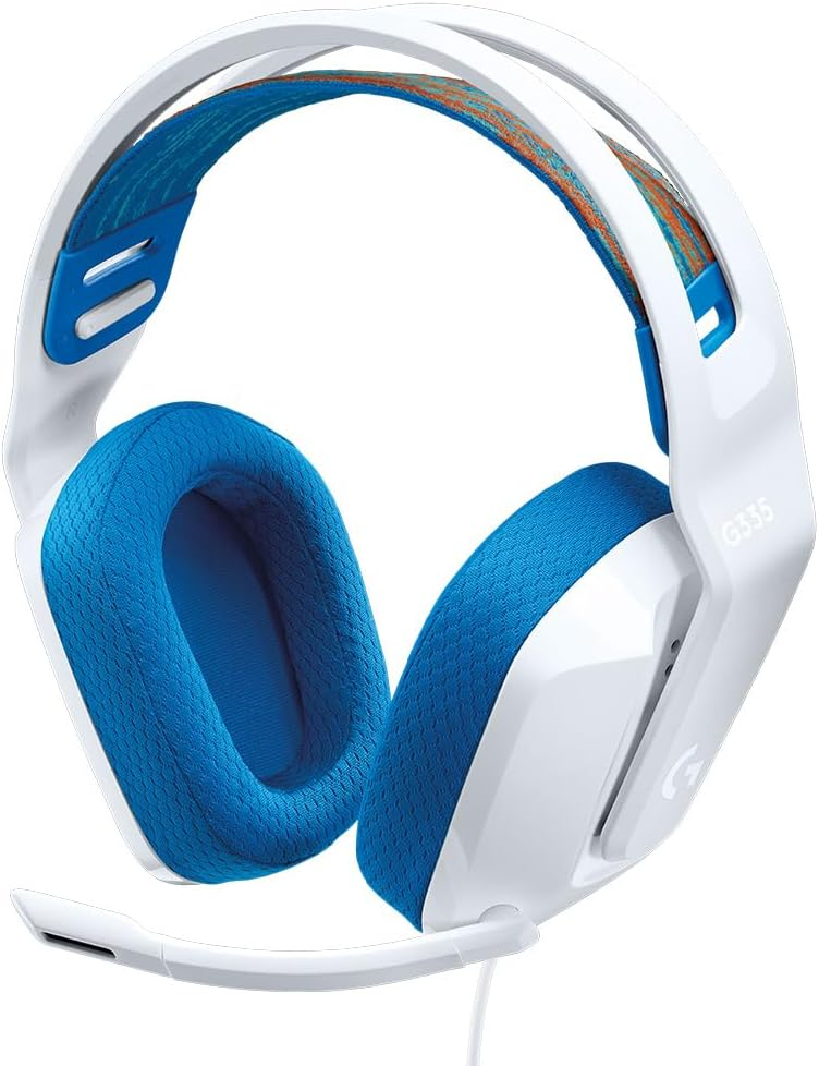 Logitech G335 Wired Gaming Headset, White
