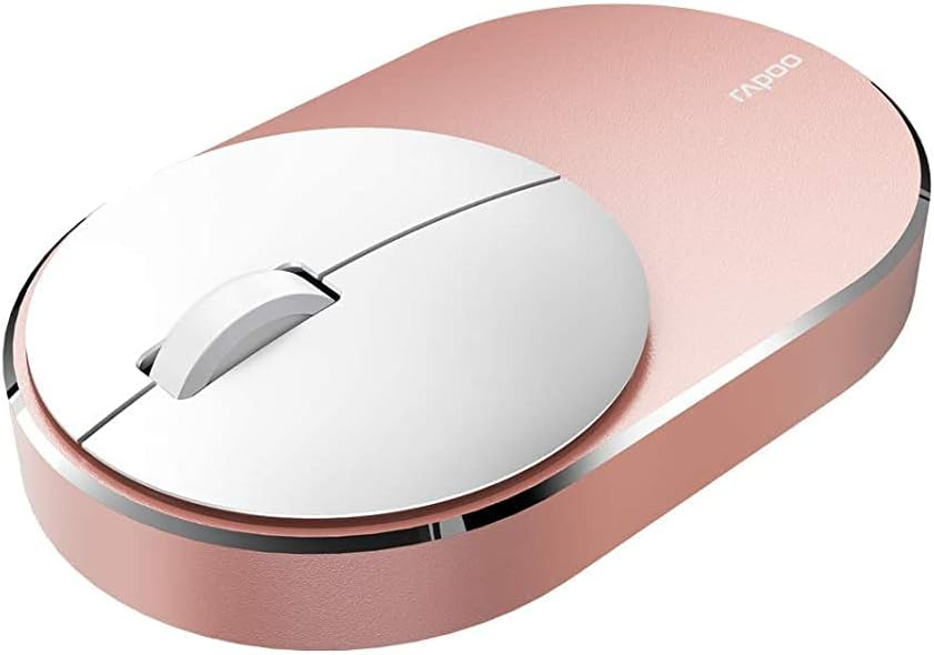 Rapoo M600 Silent Multi-Mode Wireless Mouse, Rose Gold