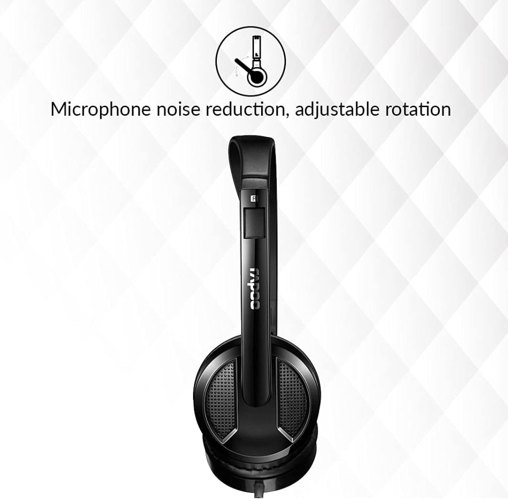 RAPOO H100 PLUS STEREO HEADSET WIRED