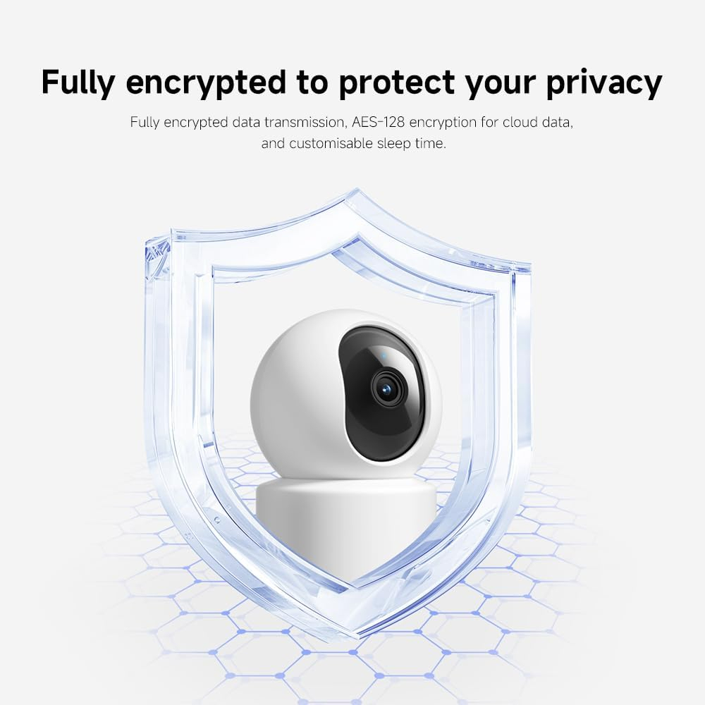 Xiaomi Smart Camera C301 – 2K Indoor Security Camera with AI Motion Detection, Night Vision, 360° Pan-Tilt, Two-Way Audio, Alexa & Google Compatible