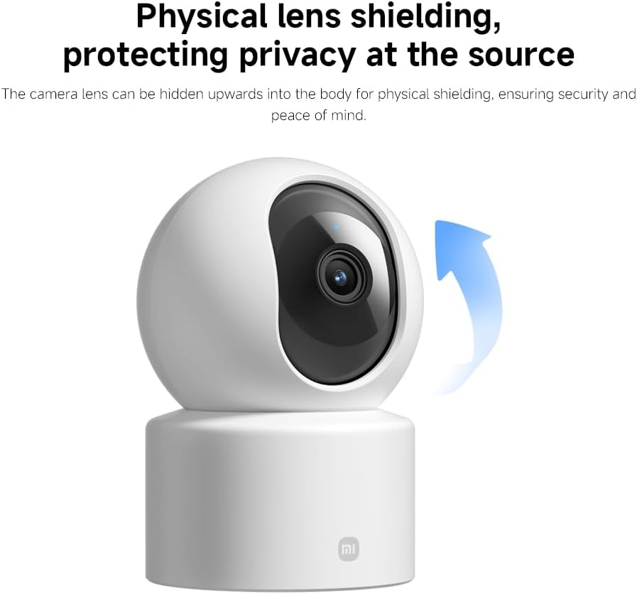 Xiaomi Smart Camera C301 – 2K Indoor Security Camera with AI Motion Detection, Night Vision, 360° Pan-Tilt, Two-Way Audio, Alexa & Google Compatible